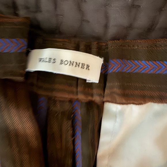 Wales Bonner Corduroy Pants in Brown and Blue Stripes NWOT - Picture 2 of 6